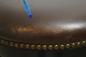 74343: Set Of 4 FRONTGATE Leather Counter Stools