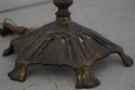 F74401: Vintage Art Deco Brass & Alabaster Floor L