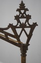 F74401: Vintage Art Deco Brass & Alabaster Floor L