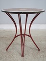 L74536: PIETRA DURA Inlaid Marble Top Metal Base R