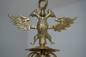 F67825: GEFLE Vintage 20 Light Flemish Dutch Brass
