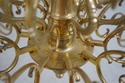 F67825: GEFLE Vintage 20 Light Flemish Dutch Brass