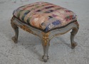 69827: Pair French Louis XV Style Painted & Uphols