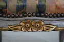 69827: Pair French Louis XV Style Painted & Uphols