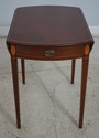 65438EC: KITTINGER - BIGGS Inlaid Mahogany Drop Le