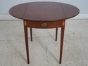 65438EC: KITTINGER - BIGGS Inlaid Mahogany Drop Le