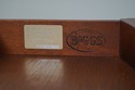 65438EC: KITTINGER - BIGGS Inlaid Mahogany Drop Le