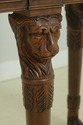 L56679EC: HENKEL HARRIS Lion Carved Mahogany Marbl