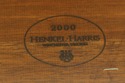 L56679EC: HENKEL HARRIS Lion Carved Mahogany Marbl