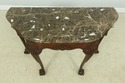 56674EC: HENKEL HARRIS Marble Top Claw Foot Mahoga