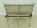 56692EC: French Louis XVI Gray Painted Cane Settee