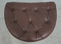 65186EC: HANCOCK & MOORE Brown Leather Chair & Ott