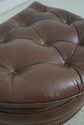 65186EC: HANCOCK & MOORE Brown Leather Chair & Ott