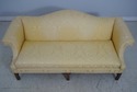 65034EC: Chippendale Style Gold Damask Upholstered