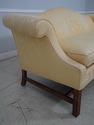 65034EC: Chippendale Style Gold Damask Upholstered