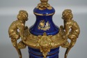 LF65190EC: French Louis XV Style Brass & Porcelain