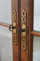 65236EC: DREXEL Satinwood Mahogany 2 Door Curio Di