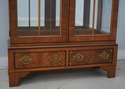 65236EC: DREXEL Satinwood Mahogany 2 Door Curio Di