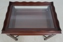 65217EC: Chippendale Style Beveled Glass Top Vitri