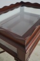 65217EC: Chippendale Style Beveled Glass Top Vitri