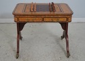 L69820: MAITLAND SMITH Leather Top Games Table