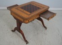 L69820: MAITLAND SMITH Leather Top Games Table