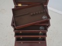 L69831: HICKORY WHITE Mahogany Silver Chest w. Bur