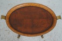 L69851: MAITLAND SMITH Burl Walnut Tray Top Coffee