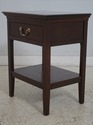L69299: Pair STICKLEY 1 Drawer Cherry Chippendale 