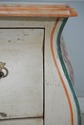 L69892: Venetian Paint Decorated 2 Drawer Bombe Co