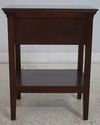 L69299: Pair STICKLEY 1 Drawer Cherry Chippendale 
