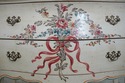 L69892: Venetian Paint Decorated 2 Drawer Bombe Co