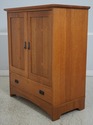 69821: STICKLEY Mission Oak Arts & Crafts TV Cabin