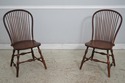 L74591: Set Of 6 Bow Back English Windsor Chairs