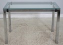 LF74621: MILO BAUGHMAN Glass Top Table & 2 Chairs 