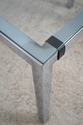 LF74621: MILO BAUGHMAN Glass Top Table & 2 Chairs 