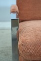 F74623: Pair Of MILO BAUGHMAN Chrome Frame Arm Cha