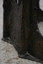 F74619: PAUL EVANS Glass & Bronze Brutalist Coffee