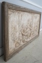 F74423: Framed Cherub Neoclassical Relief Stone Wa