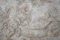 F74422: Neoclassical Framed Cherub Relief Stone Pl
