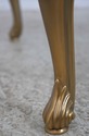 74634: Bronze Base Glass Top Designer Coffee Table