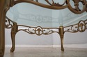 74634: Bronze Base Glass Top Designer Coffee Table