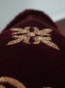 F74638: Set Of 3 Crewelwork On Velvet Down Accent 