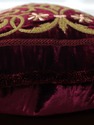 F74638: Set Of 3 Crewelwork On Velvet Down Accent 