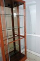 74606: STICKLEY Cherry Tall Glass Door Curio Displ
