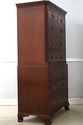 74595: BAKER Chippendale Mahogany High Chest Of Dr