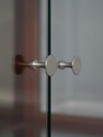 74606: STICKLEY Cherry Tall Glass Door Curio Displ