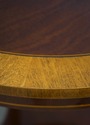 L74632: KINDEL Round Mahogany Inlaid End Table