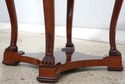 L74632: KINDEL Round Mahogany Inlaid End Table