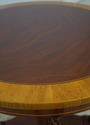L74632: KINDEL Round Mahogany Inlaid End Table